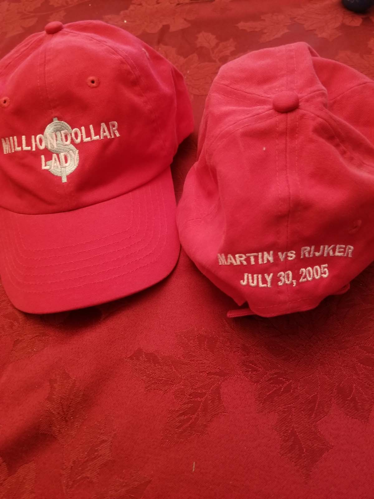 Baseball Cap - Christy Martin vs. Lucia Rijker "Million Dollar Lady" Cap