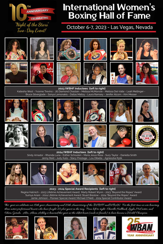 Poster: Official 2023-2024 IWBHF Inductees AND Special Award Recipients-11" x 17" Poster