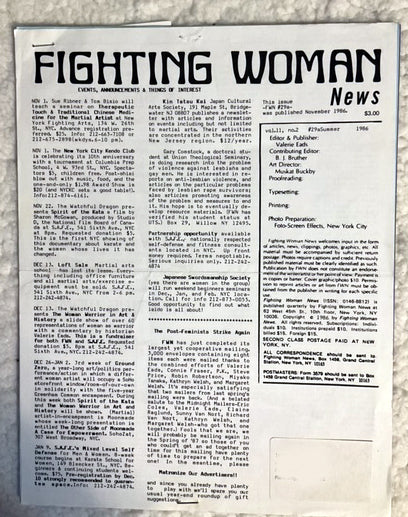 1970's - 1980's bundle of Six (6) Fighting Woman News (various past dates)