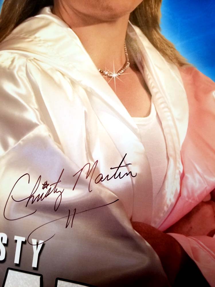 Poster by Christy Martin vs. Holly Holm - Martin autographed the poster