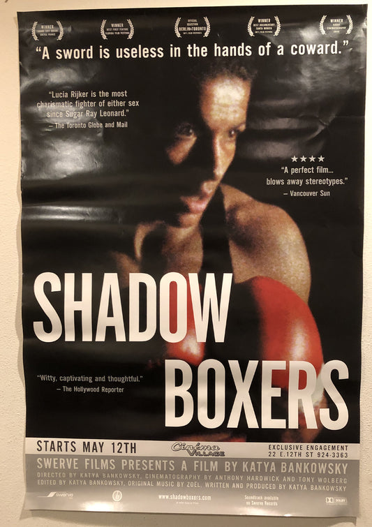 Huge Poster of Lucia Rijker When she starred in Shadow Boxer - 40" x 27"