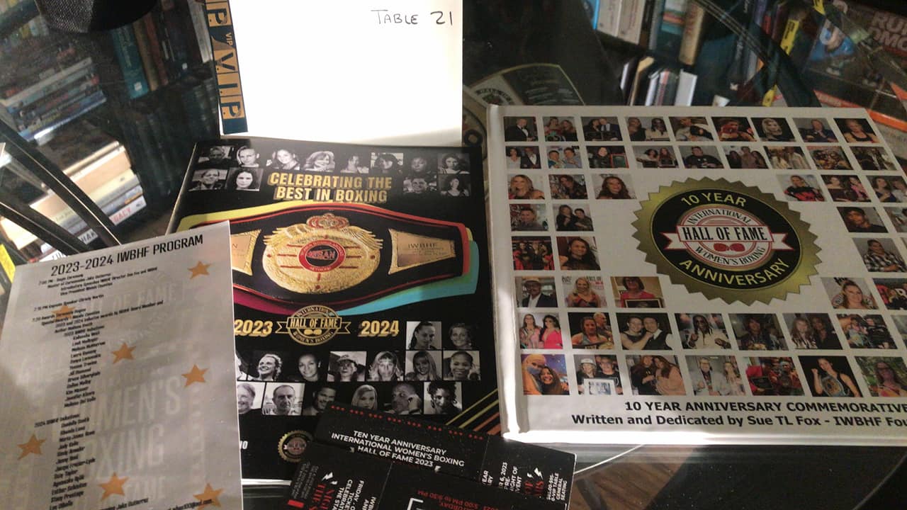 Book [Hard copy by Sue TL Fox) 10-Year Anniversary International Women's Boxing Hall of Fameok