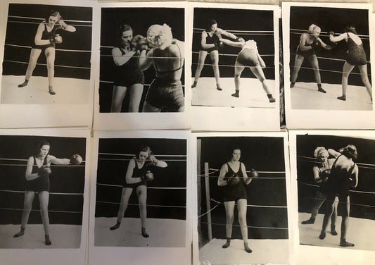 30 photos-Old Photographs of female boxers in the Ring - Approx. dates 1960's