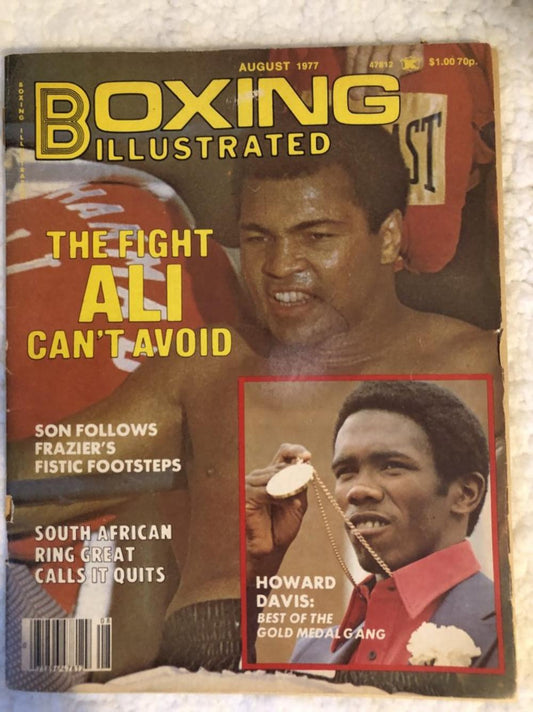 Boxing Illustrated Magazine - August 1977 - Original with article on Women's Boxing