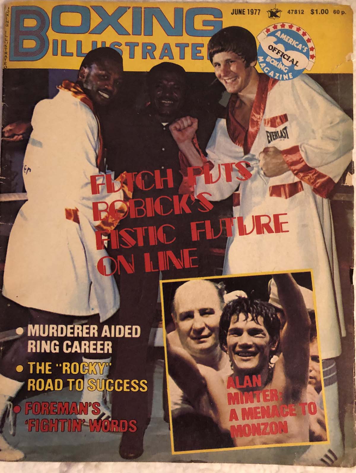 Boxing Illustrated Magazine - June 1977 - article on female boxer added by murderer Gary Gilmore