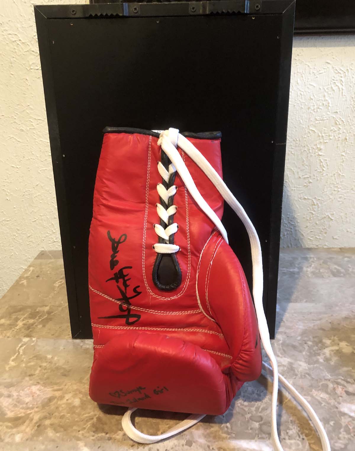 One (1) Autographed Glove - Ortega/Anani/McCarter/Sue Fox/Whaley/Pinto