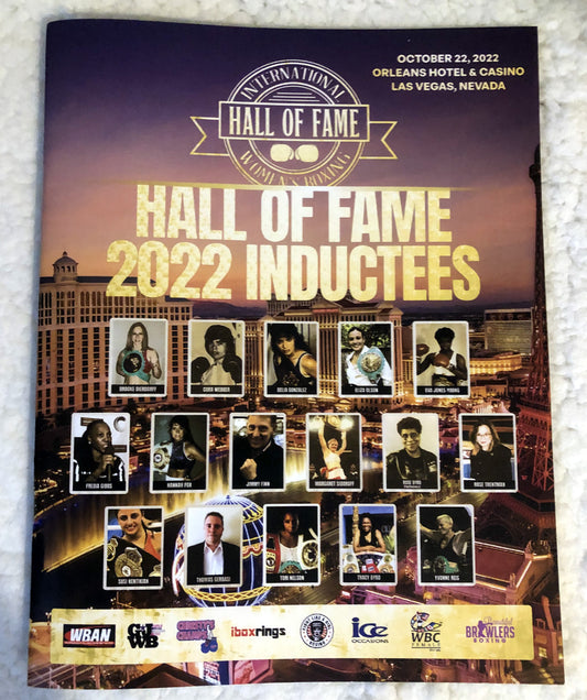 2022 International Women's Boxing Hall of Fame Official Program