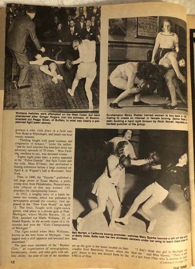 The Ring Magazine - December 1976 - Historical Women's Boxing Article